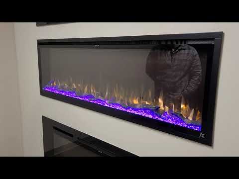 Sideline Elite 100 Inch Recessed Smart Electric Fireplace 80044