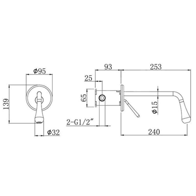 Boelon Waterdrop Shape Bathroom Sink Faucet