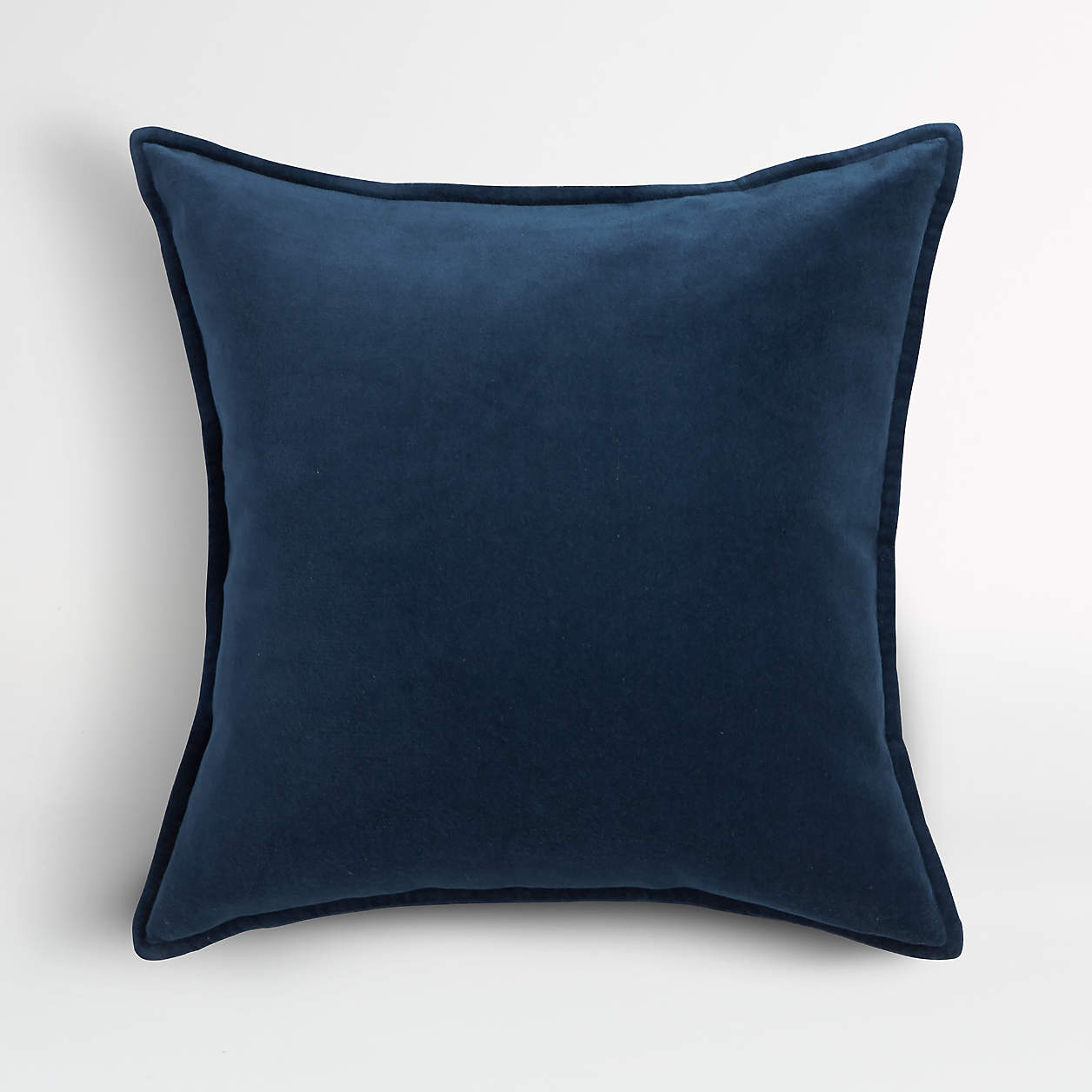 Quarry 20" Washed Organic Cotton Velvet Pillow Cover