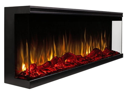 Sideline Infinity 72 Inch 3 Sided Recessed Smart Electric Fireplace 80051