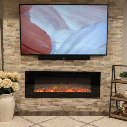 The Sideline 60 Inch Recessed Smart Electric Fireplace 80011