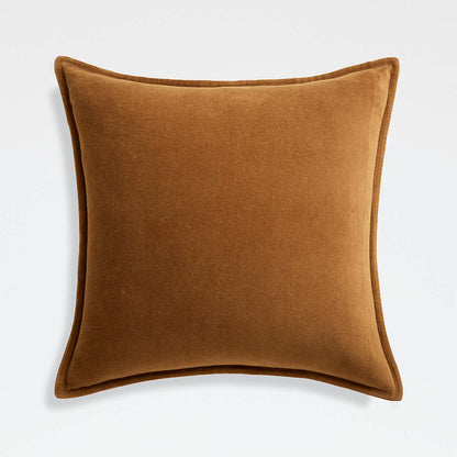 Quarry 20" Washed Organic Cotton Velvet Pillow Cover