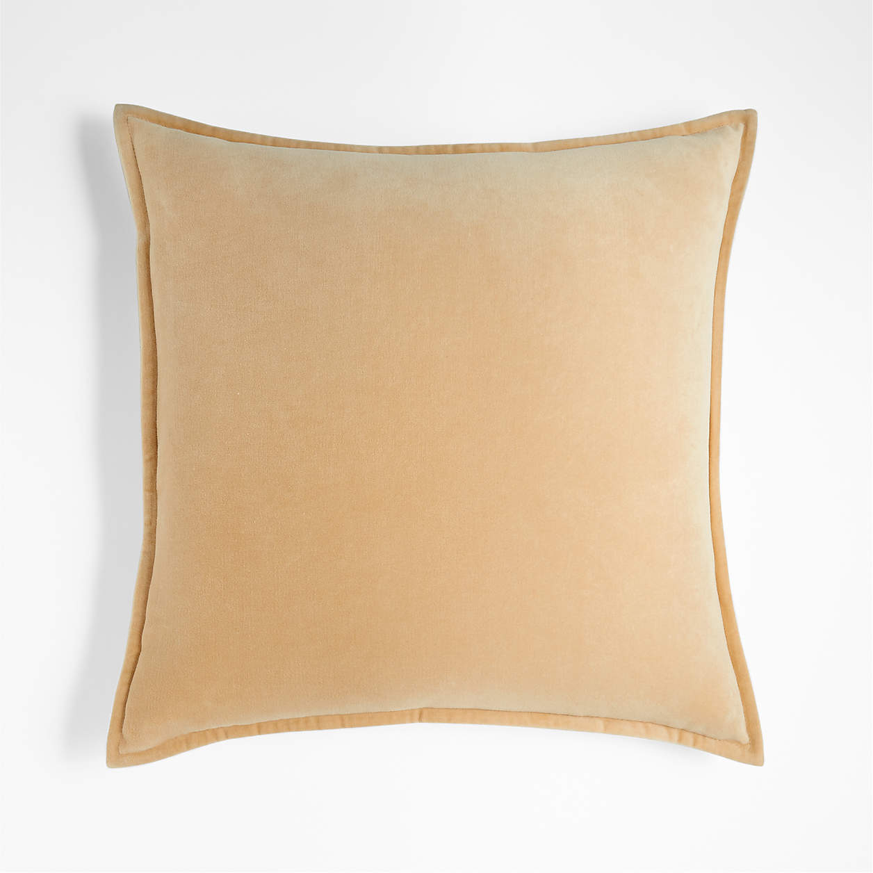 Quarry 20" Washed Organic Cotton Velvet Pillow Cover